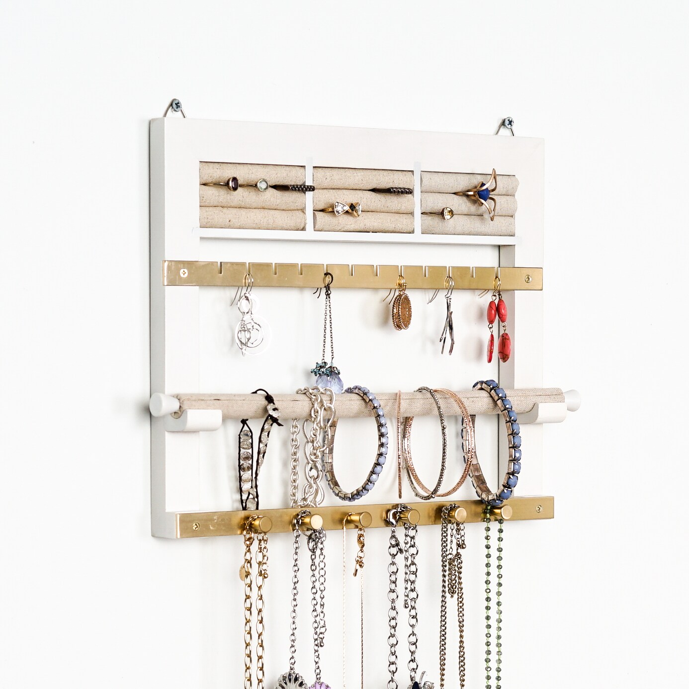May Wall Hanging Jewelry Organizer Frame