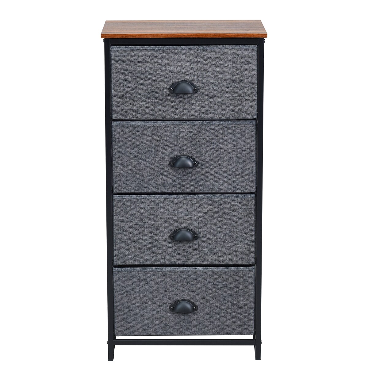 Chest Storage Tower Side Table Display Storage with 4 Drawers