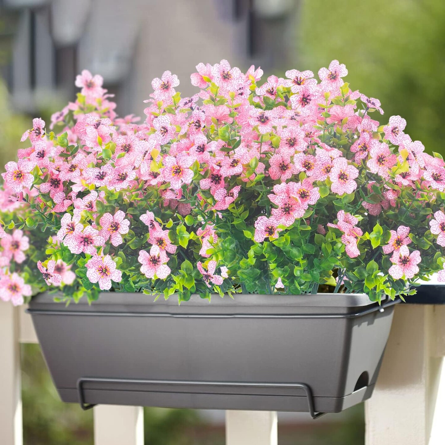 10 Bundles UV Resistant Artificial Flowers for Outdoor D&#xE9;cor