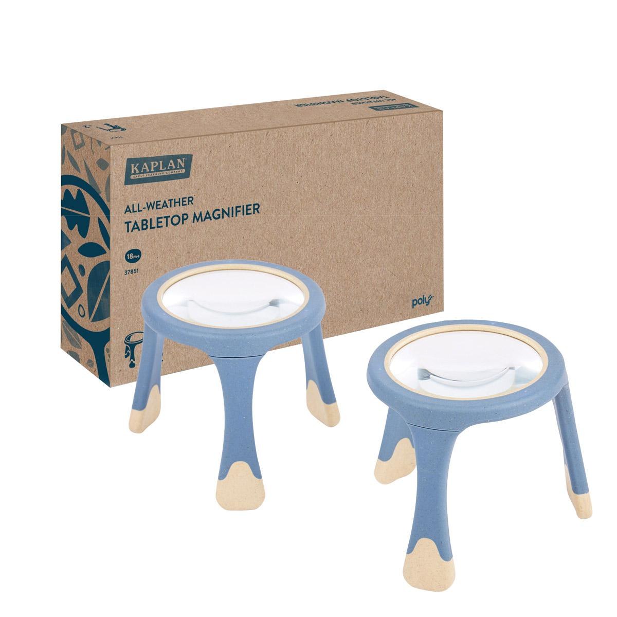 Kaplan Early Learning Company All-Weather Tabletop Magnifier - Set of 2