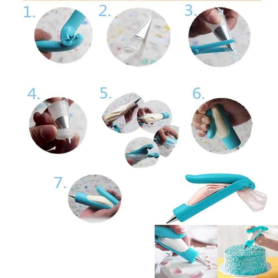 Pastry Icing Piping Bag Nozzle Tips Fondant Cake Sugar Craft Decorating Pen New