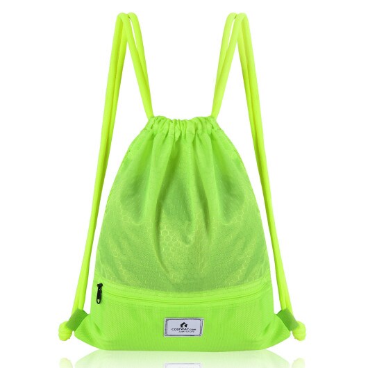 Drawstring Backpack String Bag Foldable Sports Sack with