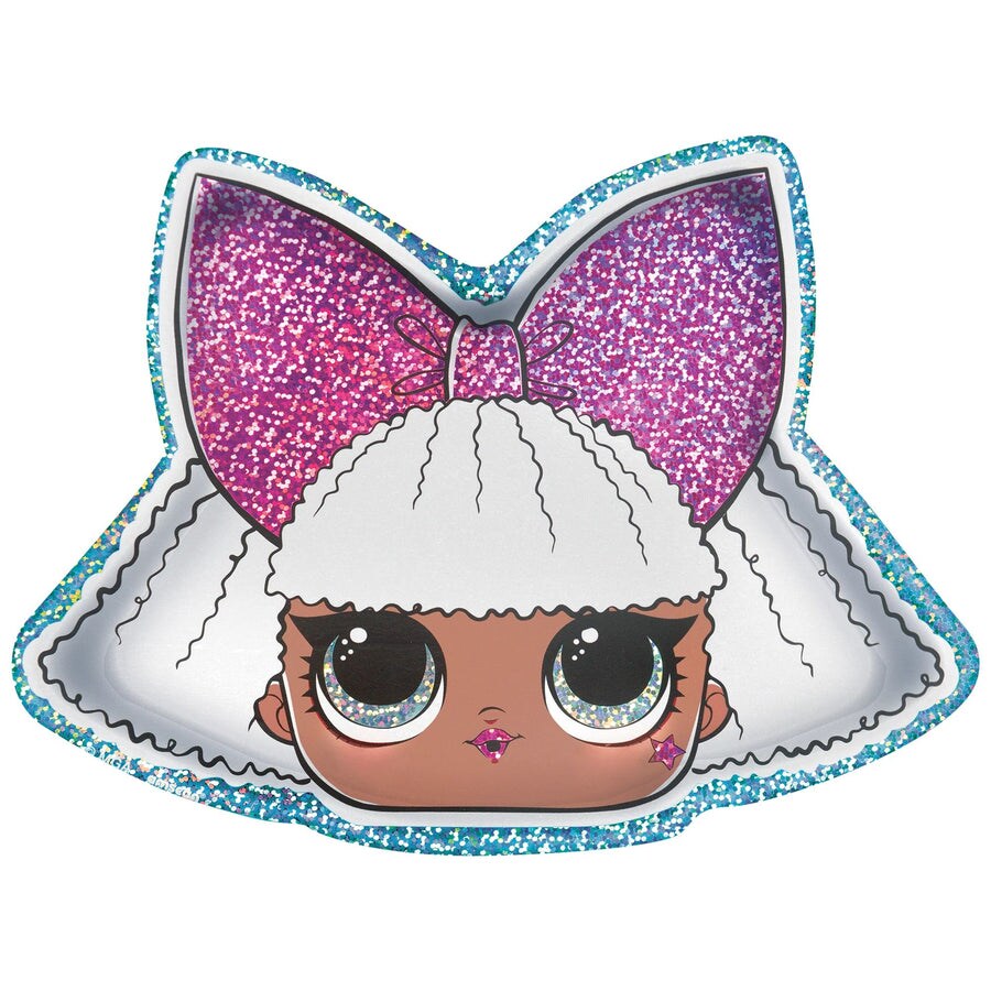 LOL Surprise, Together 4 Eva! 7&#x22; Prismatic Shaped Plates, 8ct