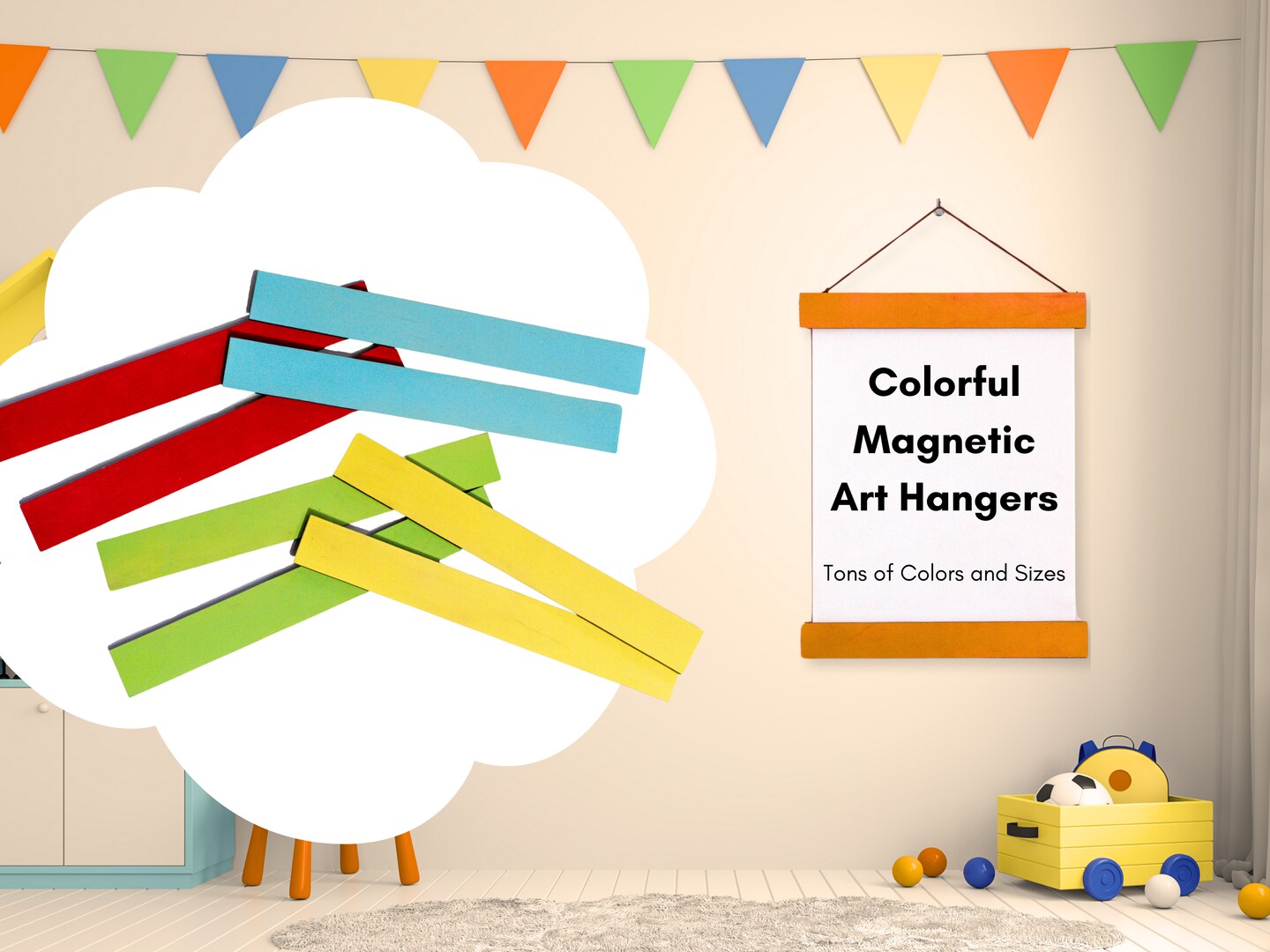 Art Hanger Frame for Posters, Pictures, Art, Kid's Drawings and More MakerPlace by