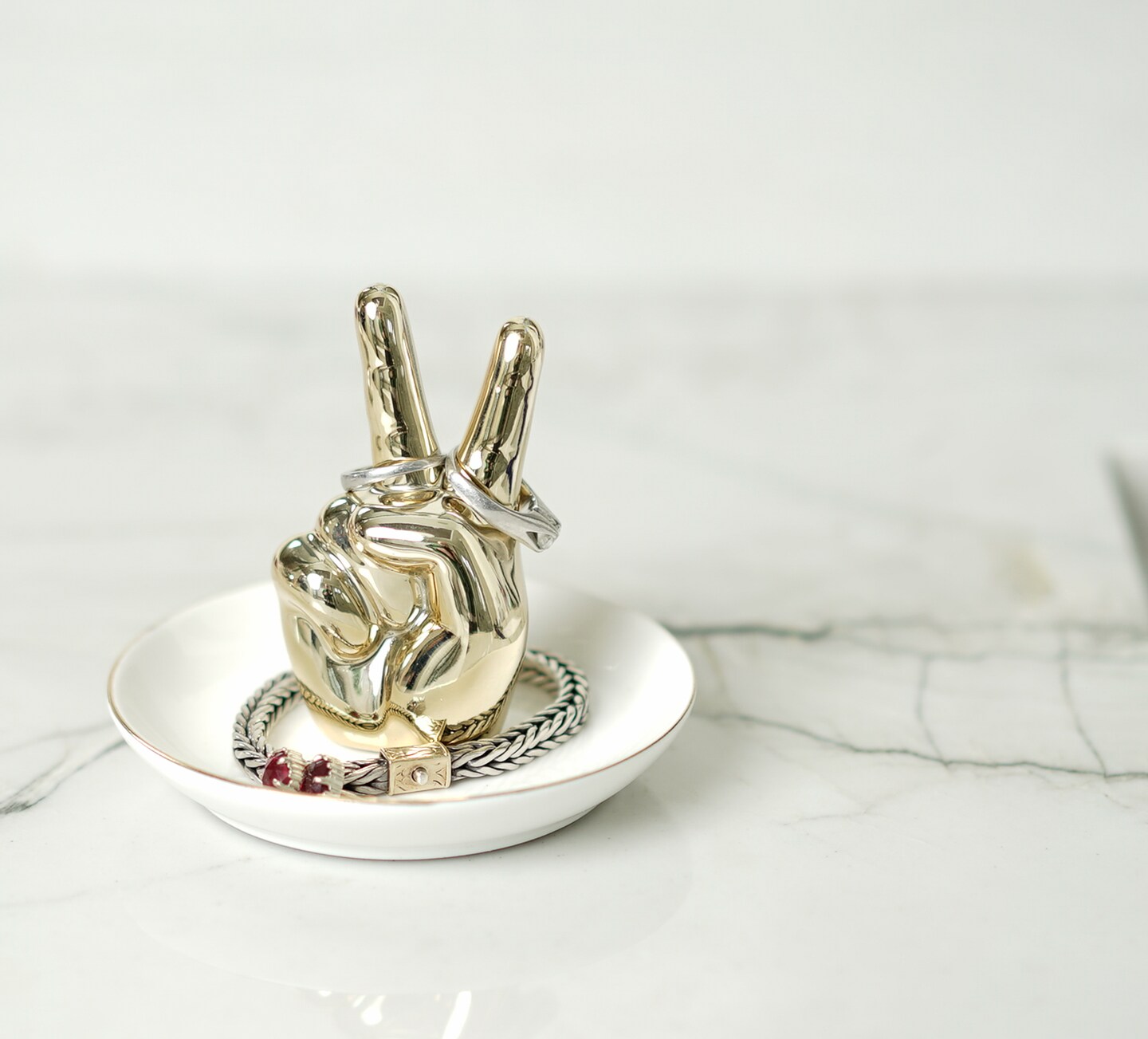 Mara Jewelry Holder Tray, Gold