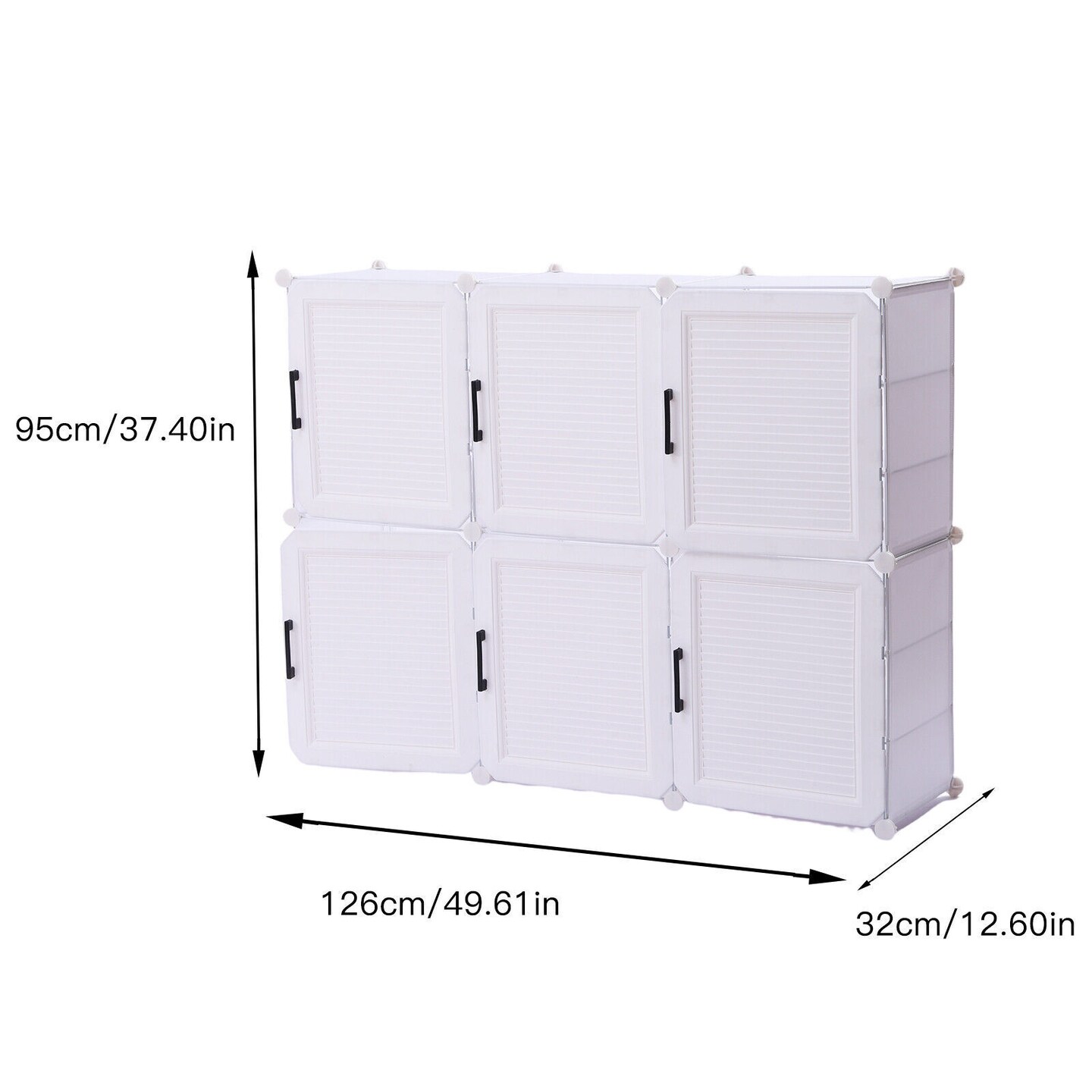 Kitcheniva 36 Pairs Dustproof White Shoe Rack Storage Organizer