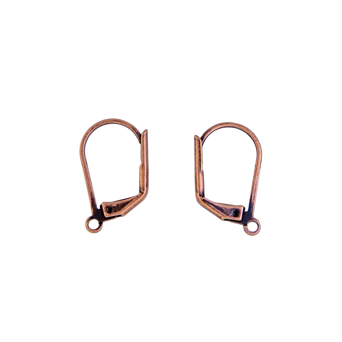 Lever Back DIY Earrings Antique Copper Plated DIY Leverback Earwires (1 Pair of Earrings)
