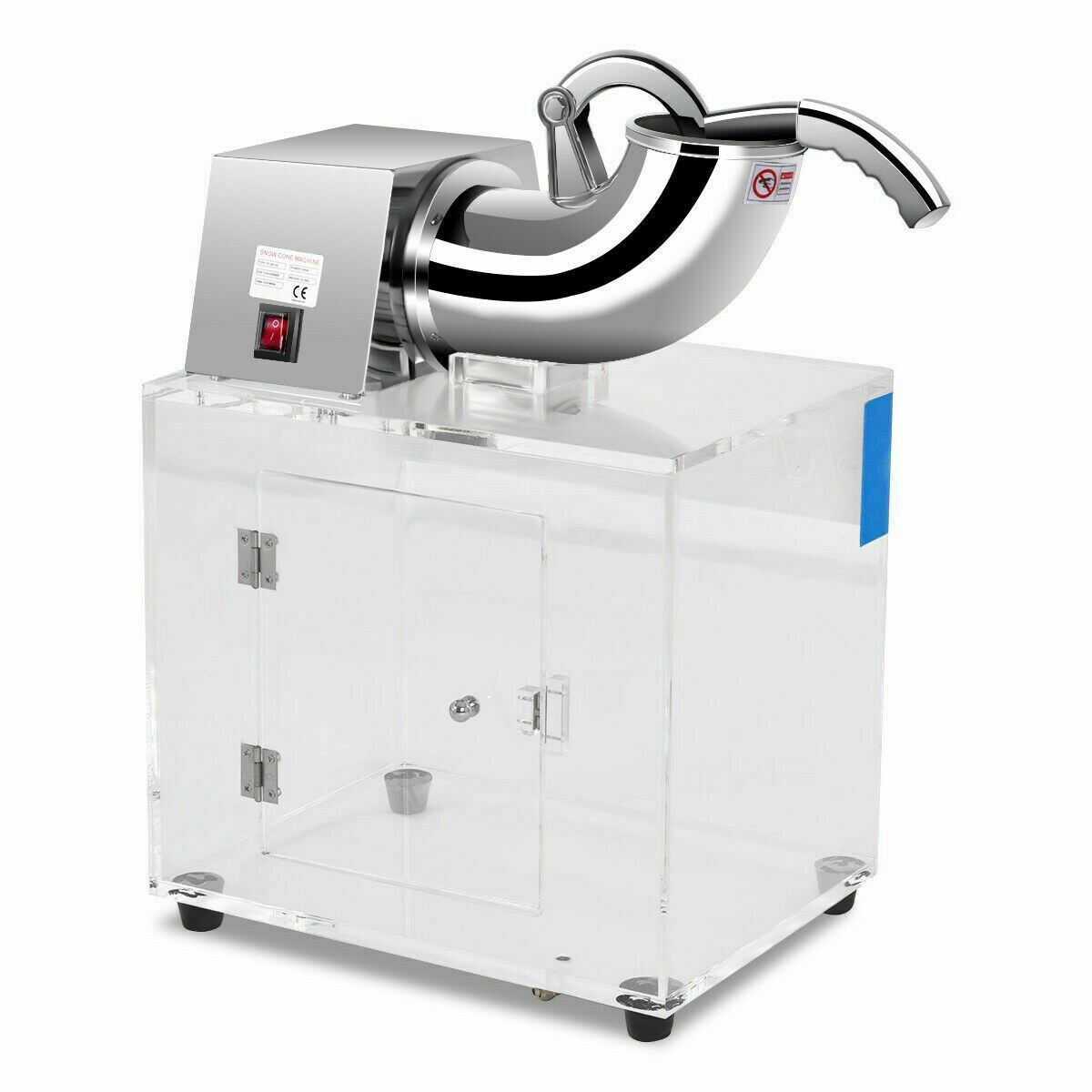 Double Blade Ice Shaver Machine 200W Stainless Steel 440lbs/h