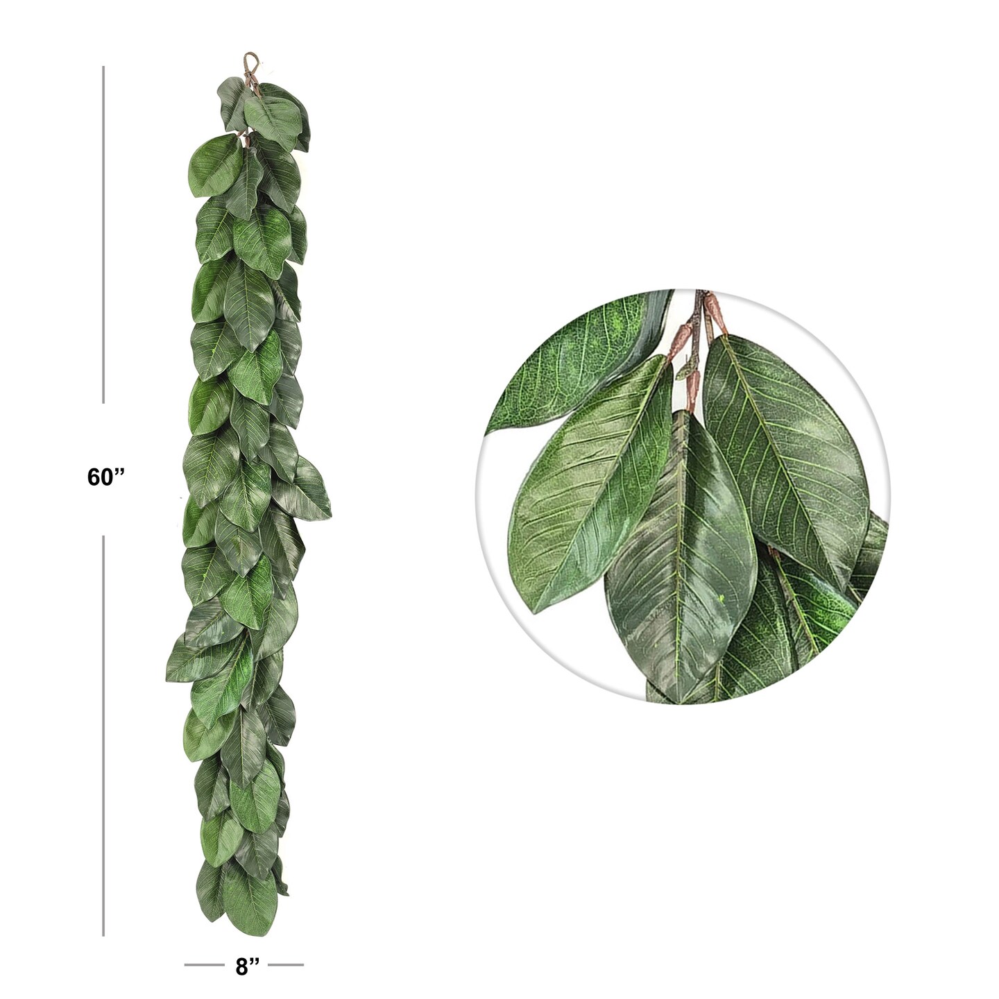 Real Touch Magnolia Leaf Garland: Set of 4, 5-Foot by Floral Home&#xAE;