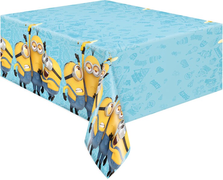 Minions 2 Rectangular Plastic Table Cover, 54&#x22; x 84&#x22;, 1ct