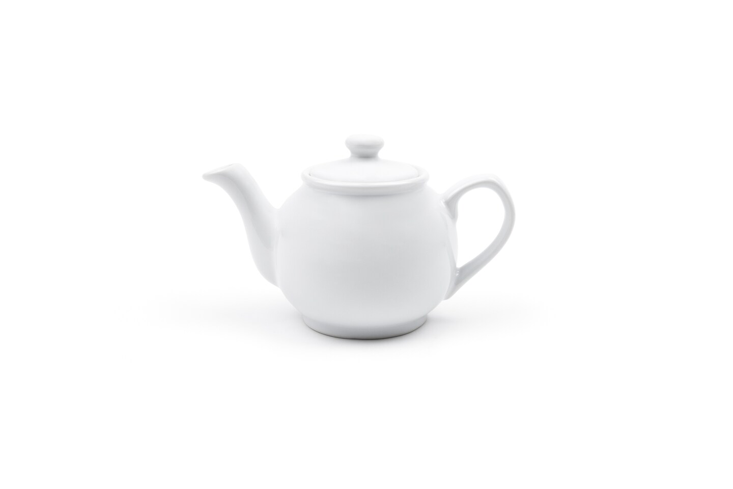 6 Cup White Teapot