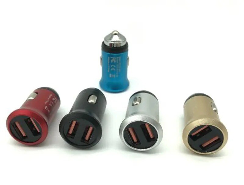 Premium Car Charger | Max Output 2.1A (2 USB) | Turbocharged Charging Anywhere | MINA&#xAE;