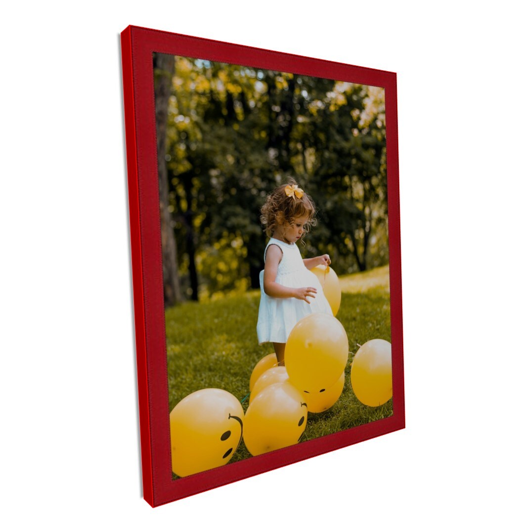 Modern Red Picture Frame Popular Sizes - Flat Modern Framing