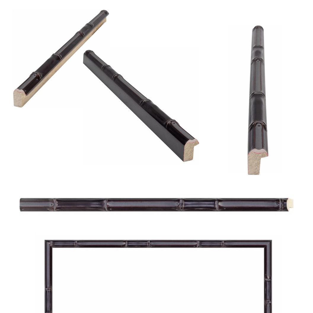 Black Bamboo Picture Frames Wall Hanging