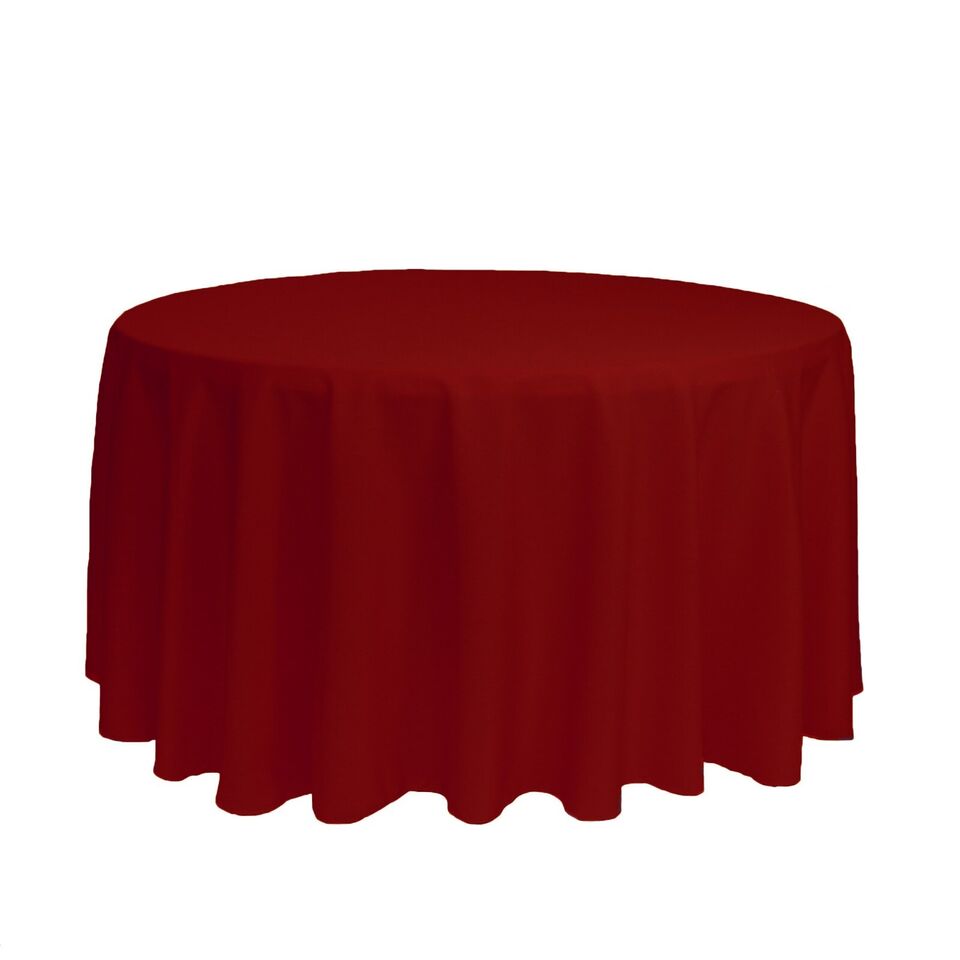 120 Inch Round Polyester Tablecloths