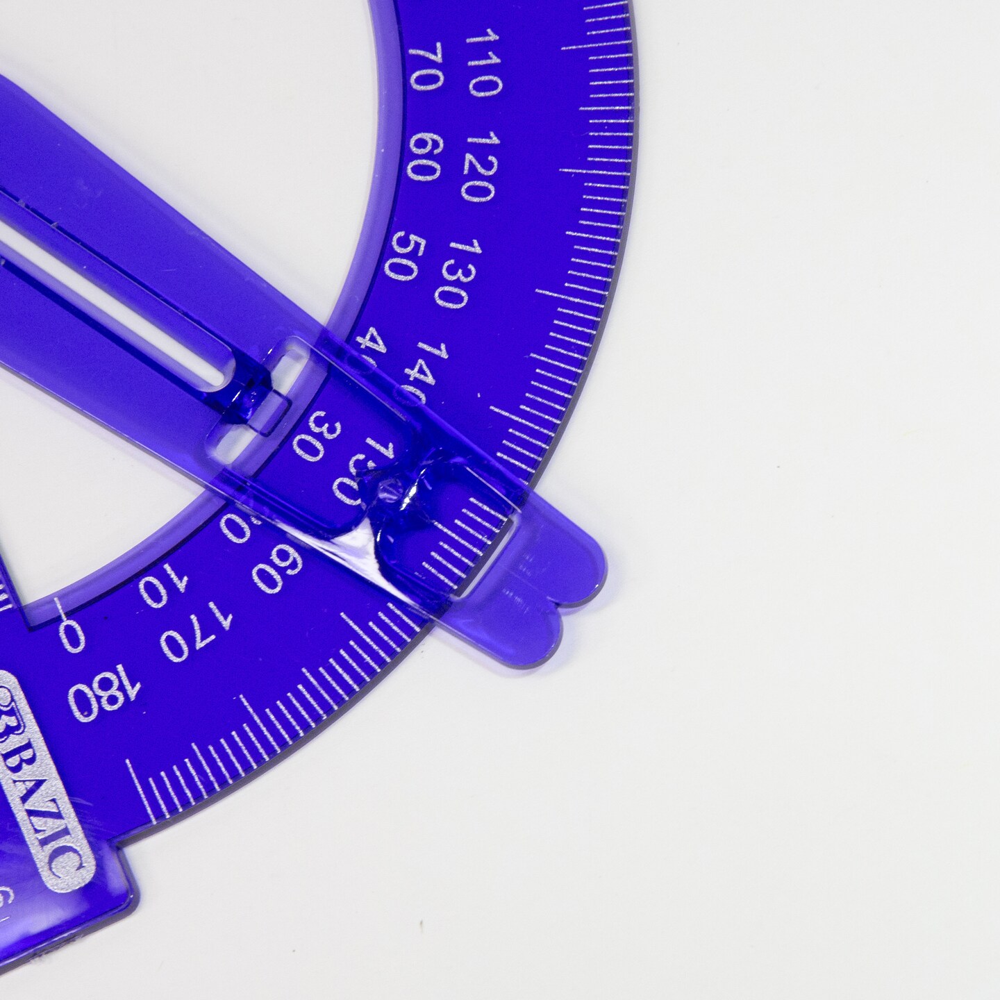 BAZIC Scale-Arm Compass w/ #2 Wood Pencil & 6" Protractor Set