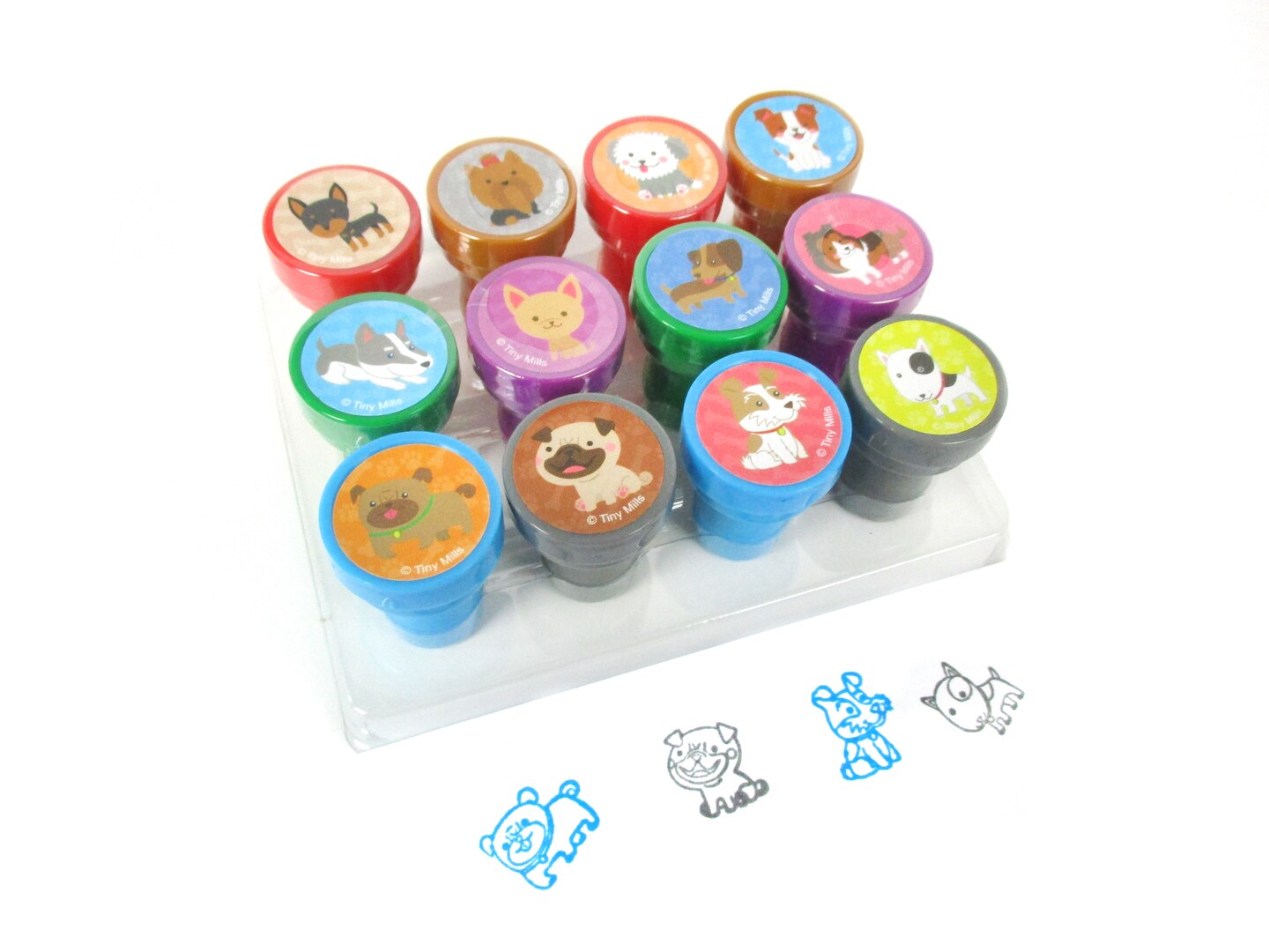 TINYMILLS 12 Pcs Dog Stamp Kit