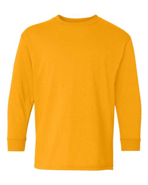 24 Pack Gildan® Heavy Cotton Youth Crewneck Long Sleeve T-Shirt