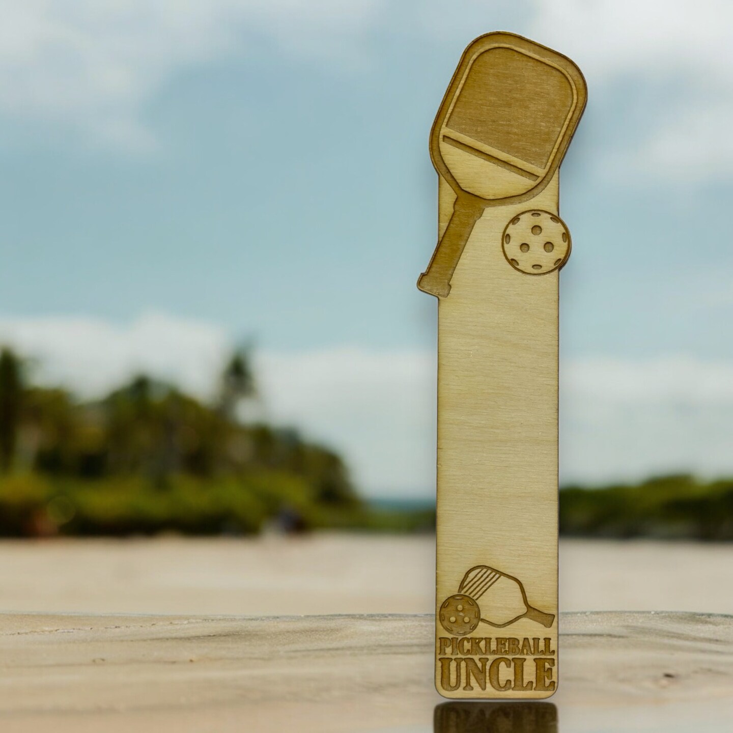 Bookmark - Pickleball Uncle - Birch wood Bookmark - Pickleball Uncle - Birch wood