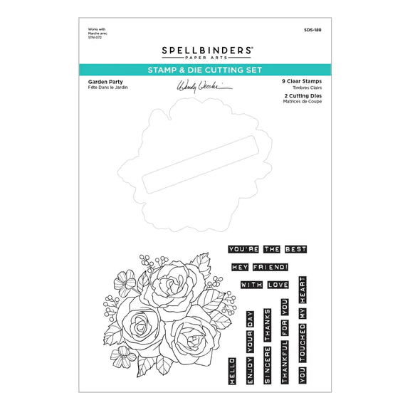 Garden Party SDS &#x26; Stencil Bundle from the  From the Garden Collection by Wendy Vecchi