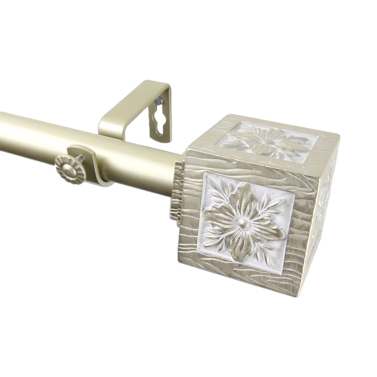 Rod Desyne Ophelia Curtain Rod 66-120 inch - Light Gold