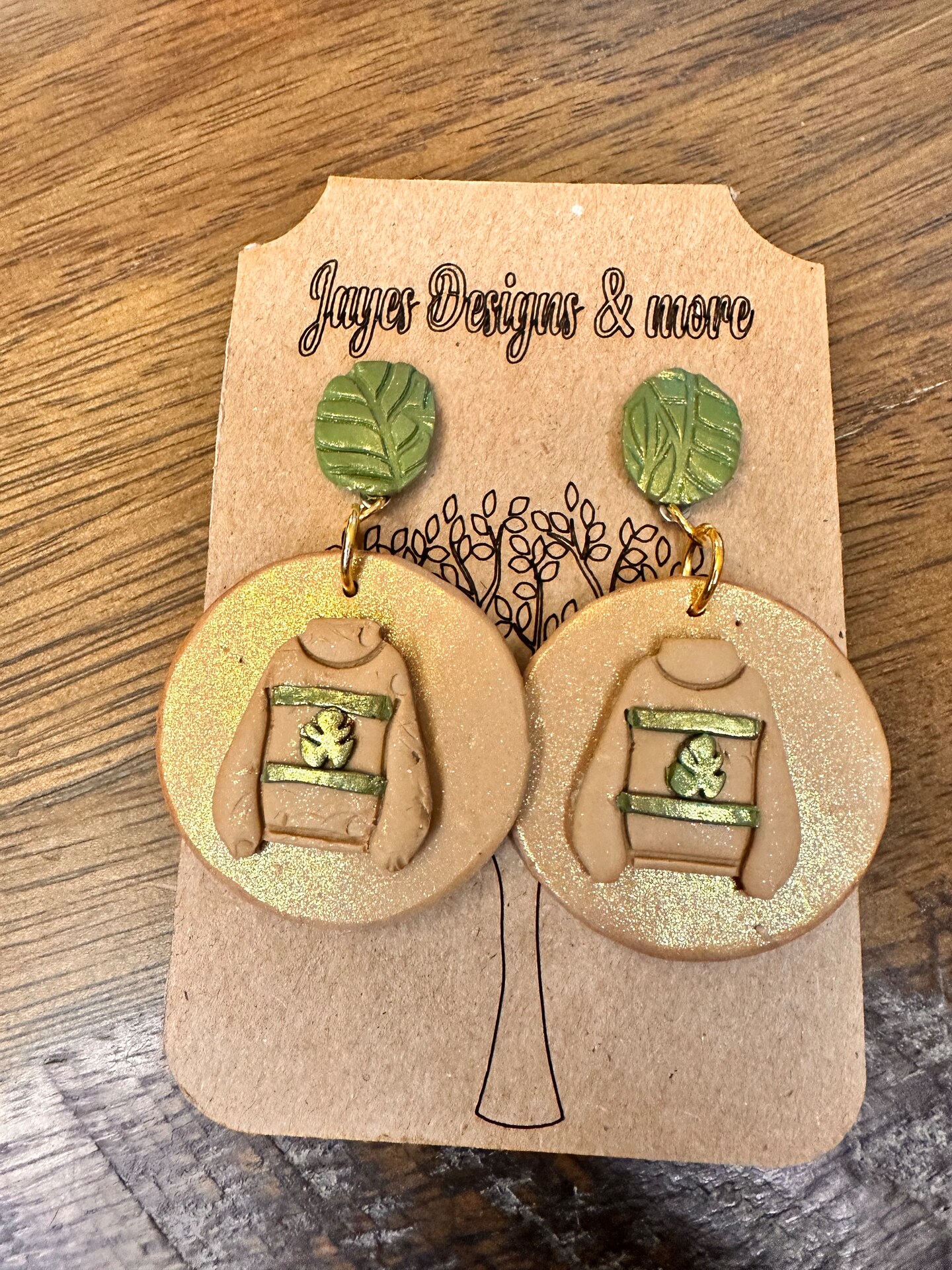 Sweater on sale clay earrings