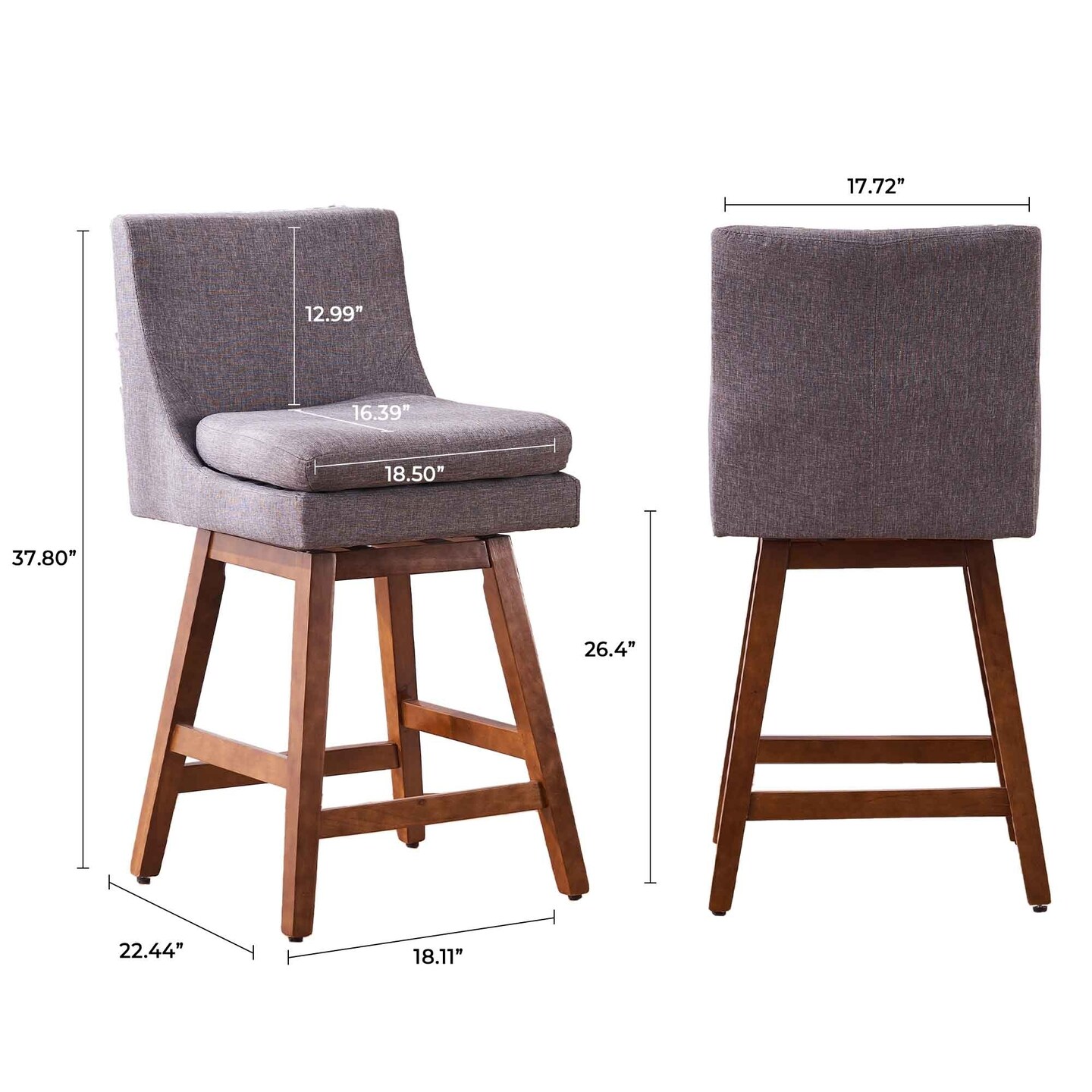 26 swivel bar stools best sale with back