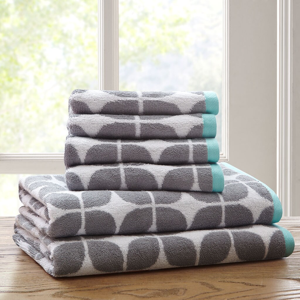 Gracie Mills Cotton Jacquard Bath Towel 6 Piece Set