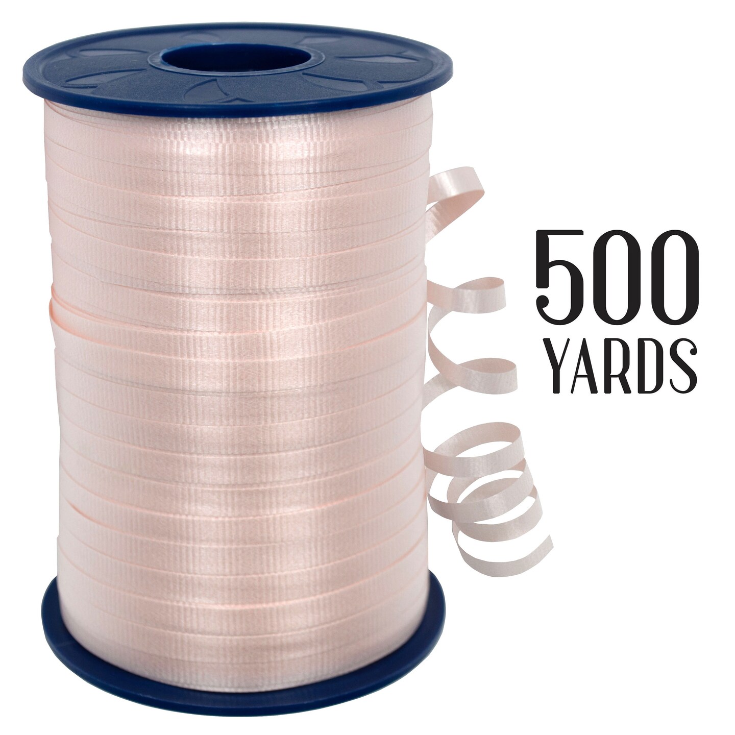 White Christmas Crimped Curling Ribbon - 500 Yards, 3/16 Wide