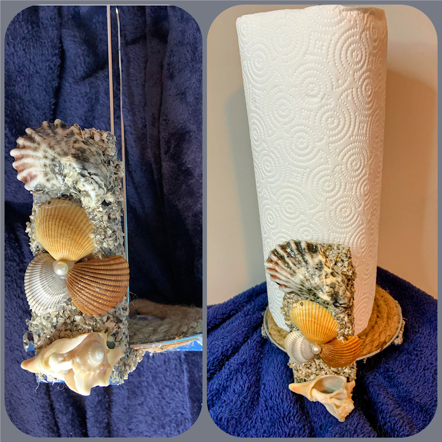 Seashell paper towel holder hotsell