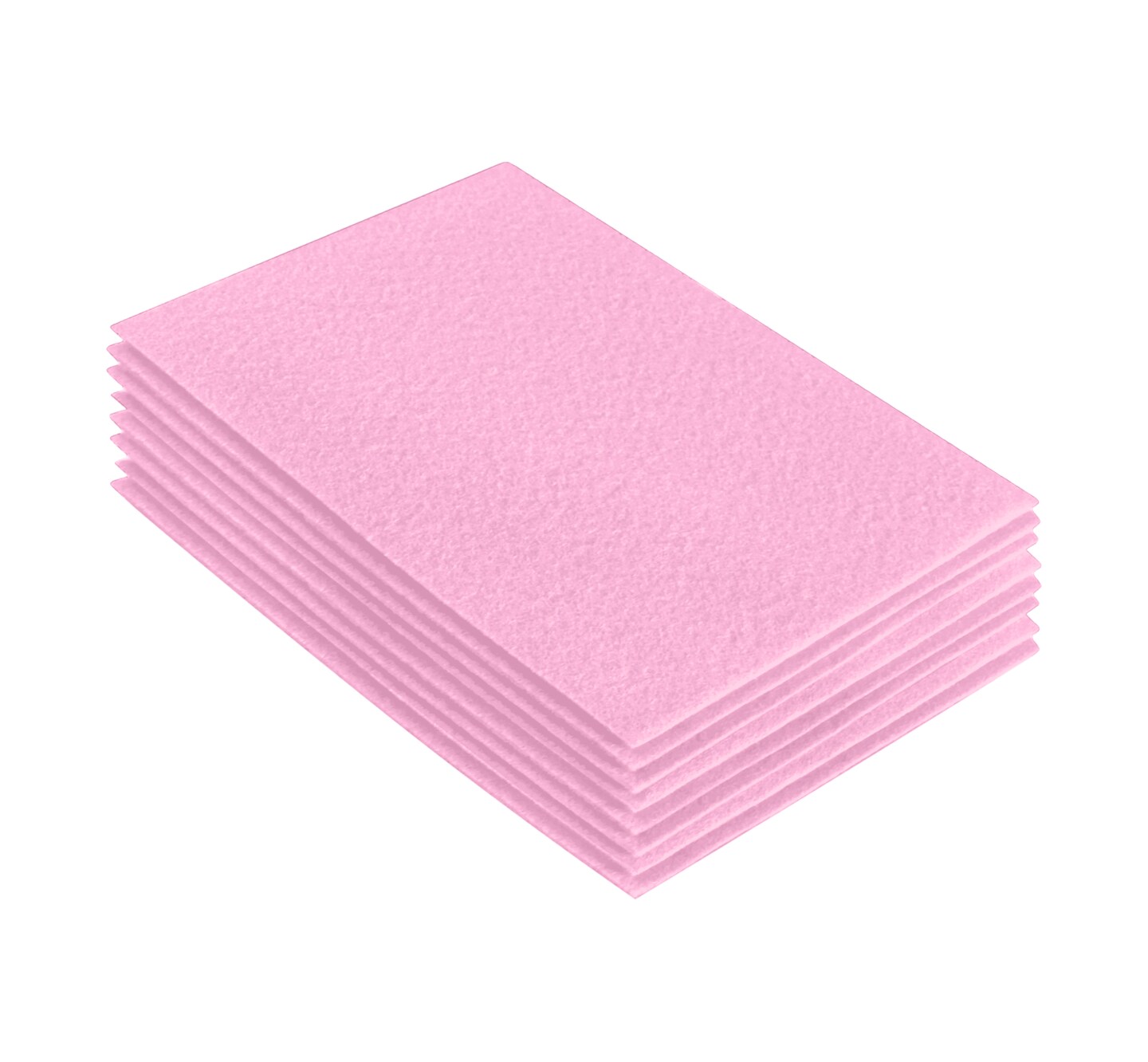 FabricLA Acrylic Felt Sheets for Crafts - Precut 9" X 12" Inches (20 cm X 30 cm) Felt Squares - Use Felt Fabric Craft Sheets for DIY, Hobby, , and Decoration | Baby Pink - 8 Pieces