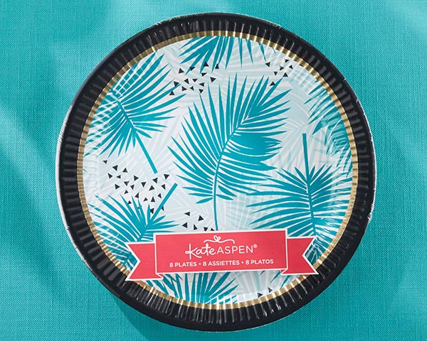 Tropical Chic 9 in. Premium Paper Plates (Set of 8)