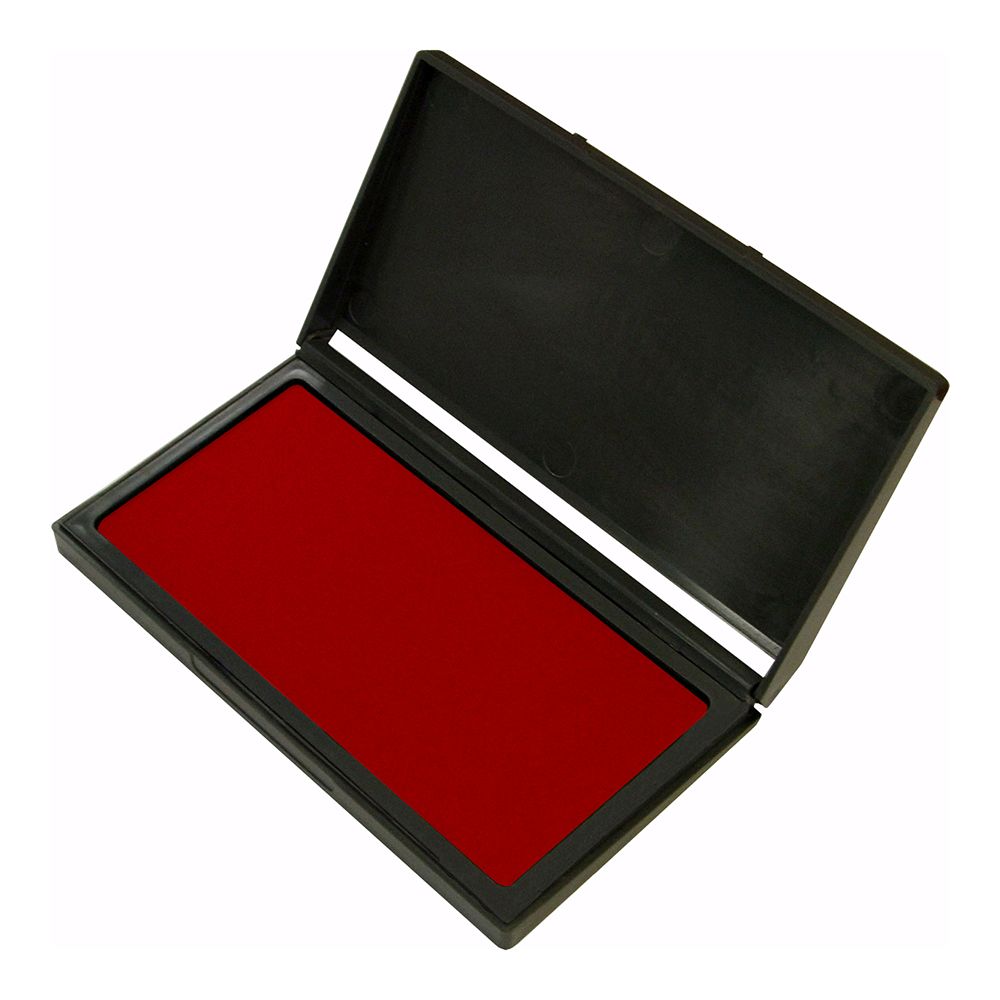 2000 PLUS Gel Stamp Pad for Traditional Style Stamps, Gel, Red Ink, Size #2, 3-1/4" x 6-1/4", 1 Each