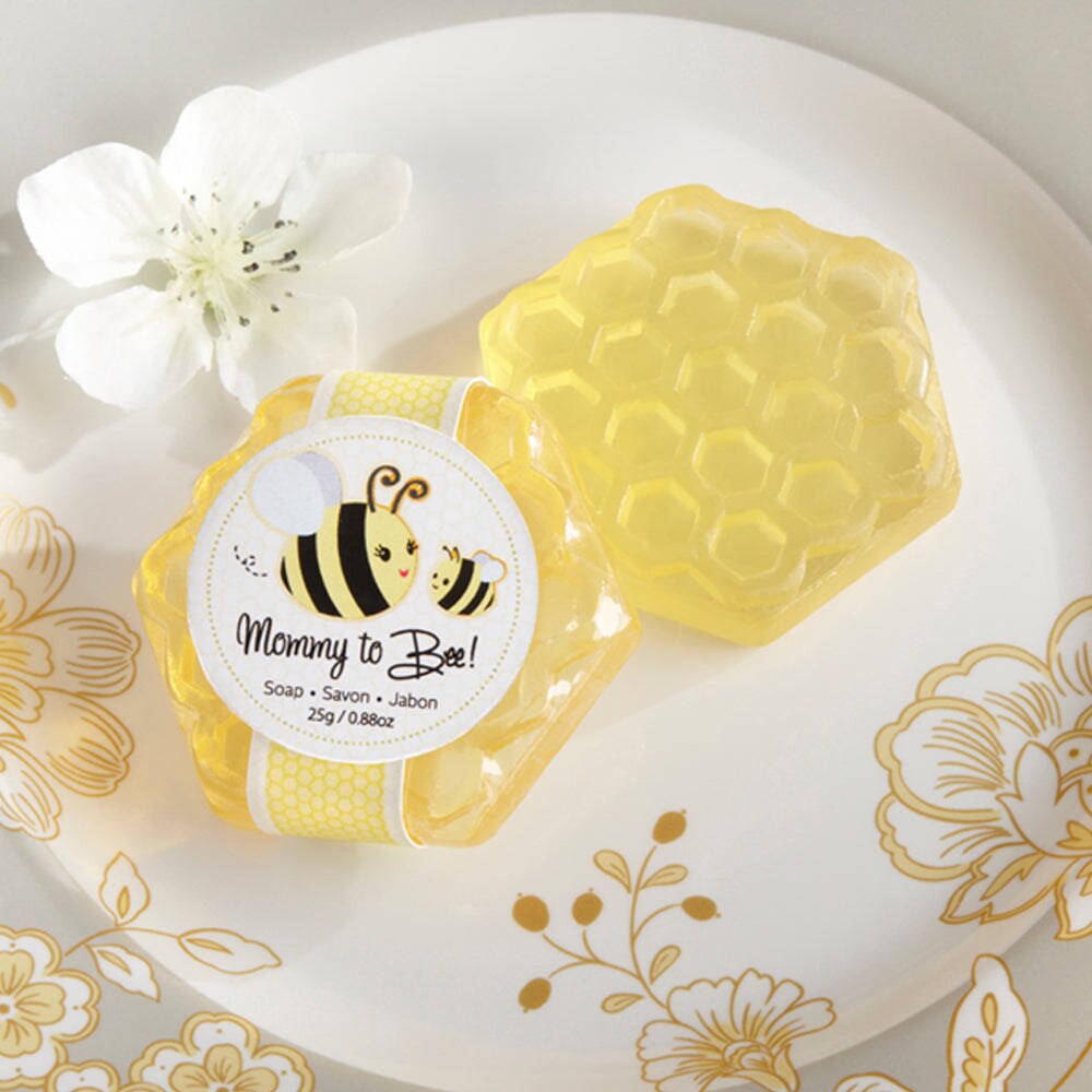 Mommy To Bee Honey Scented Honeycomb Soap (Set of 4)