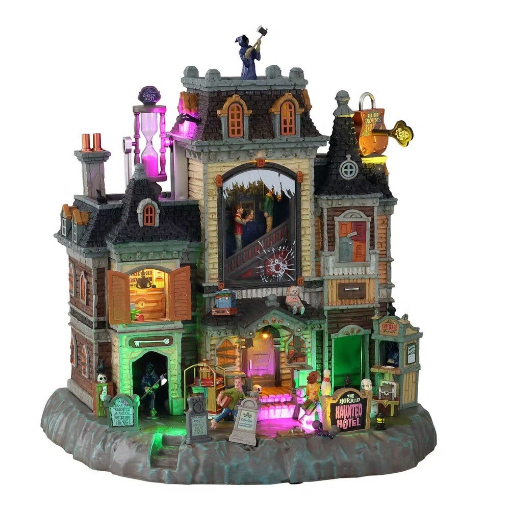 Lemax® Spooky Town™ Halloween Village The Horrid Haunted Hotel Michaels