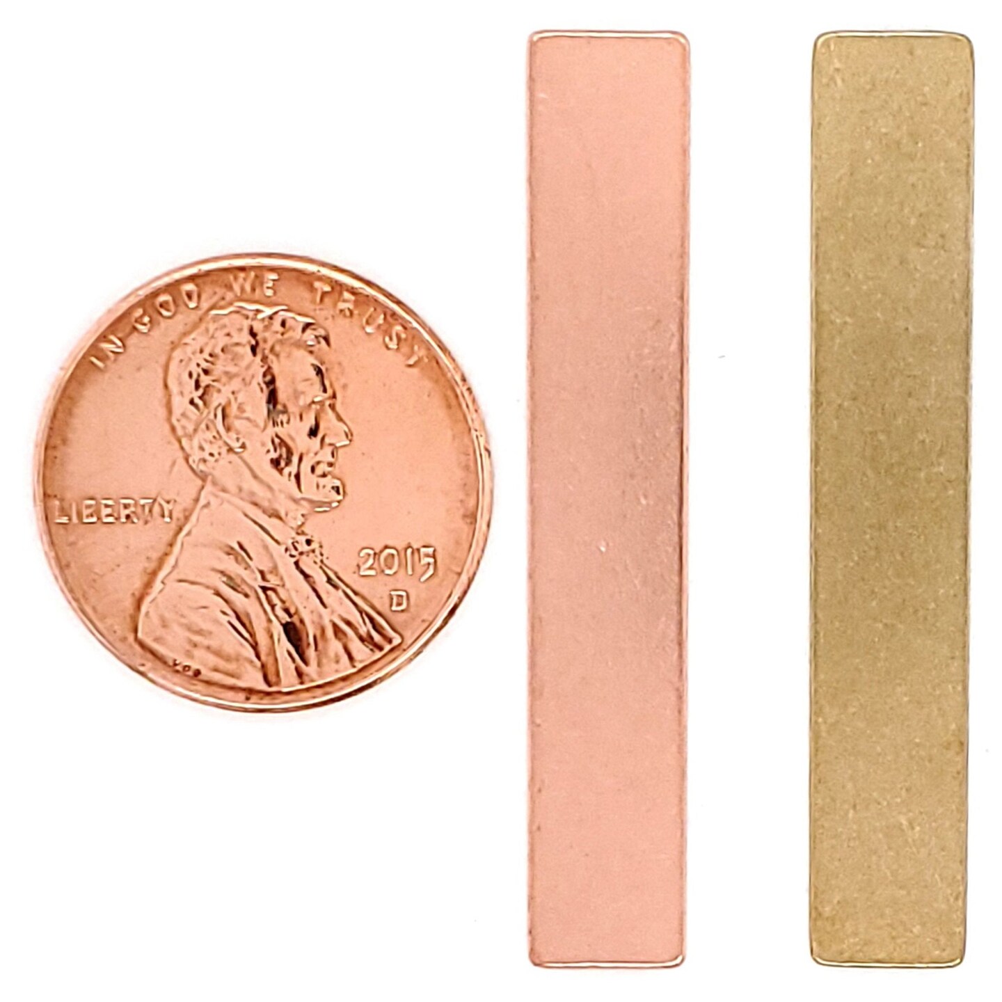 Brass Blank Rectangle Pendant