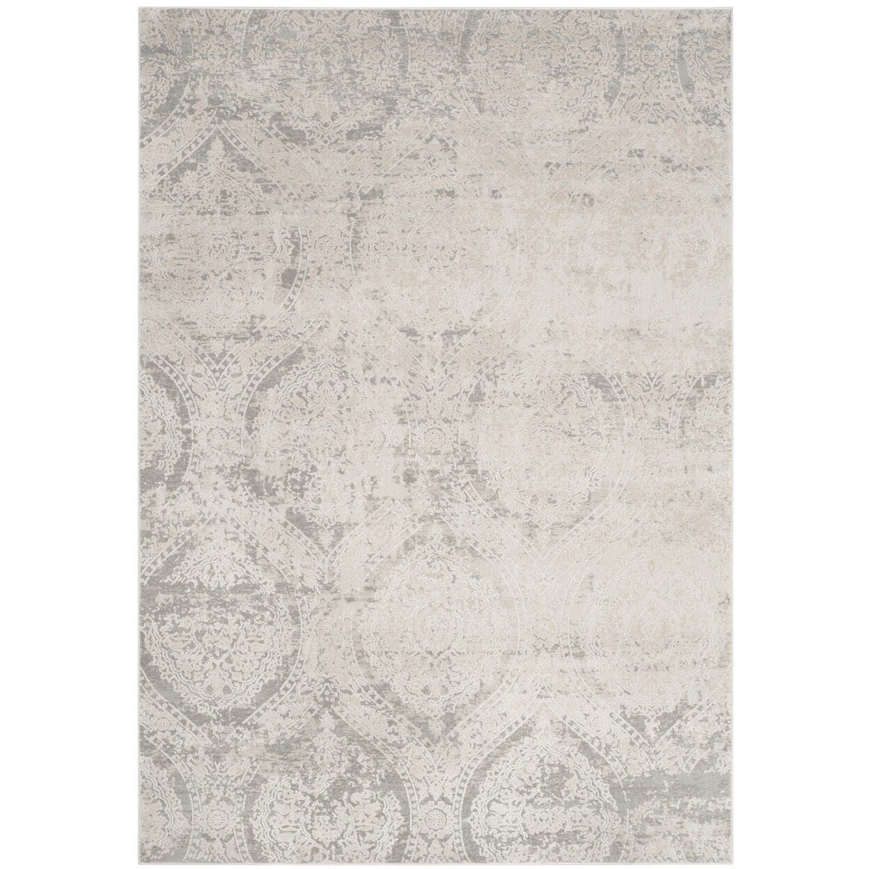 Safavieh Princeton Collection Prn715G Grey / Beige Rug Transitional Rug