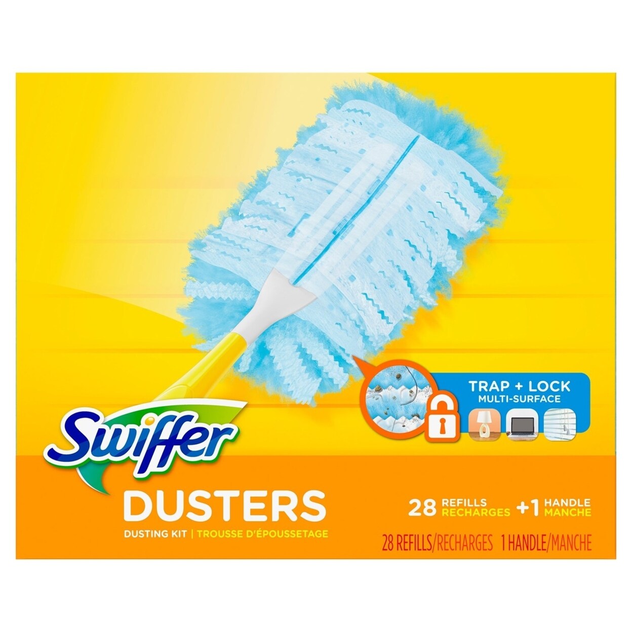 Swiffer Dusters trap and lock dust and allergens