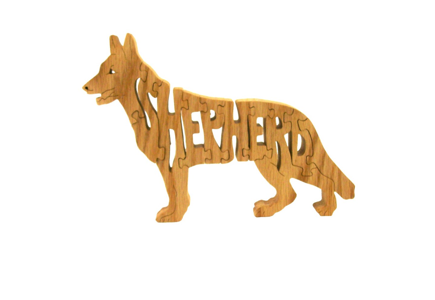 wooden shepherd dog puzzle, German shepherd dog puzzle, wooden German shepherd dog puzzle, games and puzzles, wooden animal shaped puzzle product 2