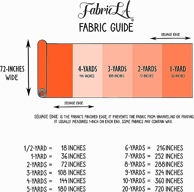 FabricLA Craft Felt Fabric - 36" X 36" Inch Wide & 1.6mm Thick Felt Fabric - Use This Soft Felt for Crafts - Felt Material Pack - Orange 141