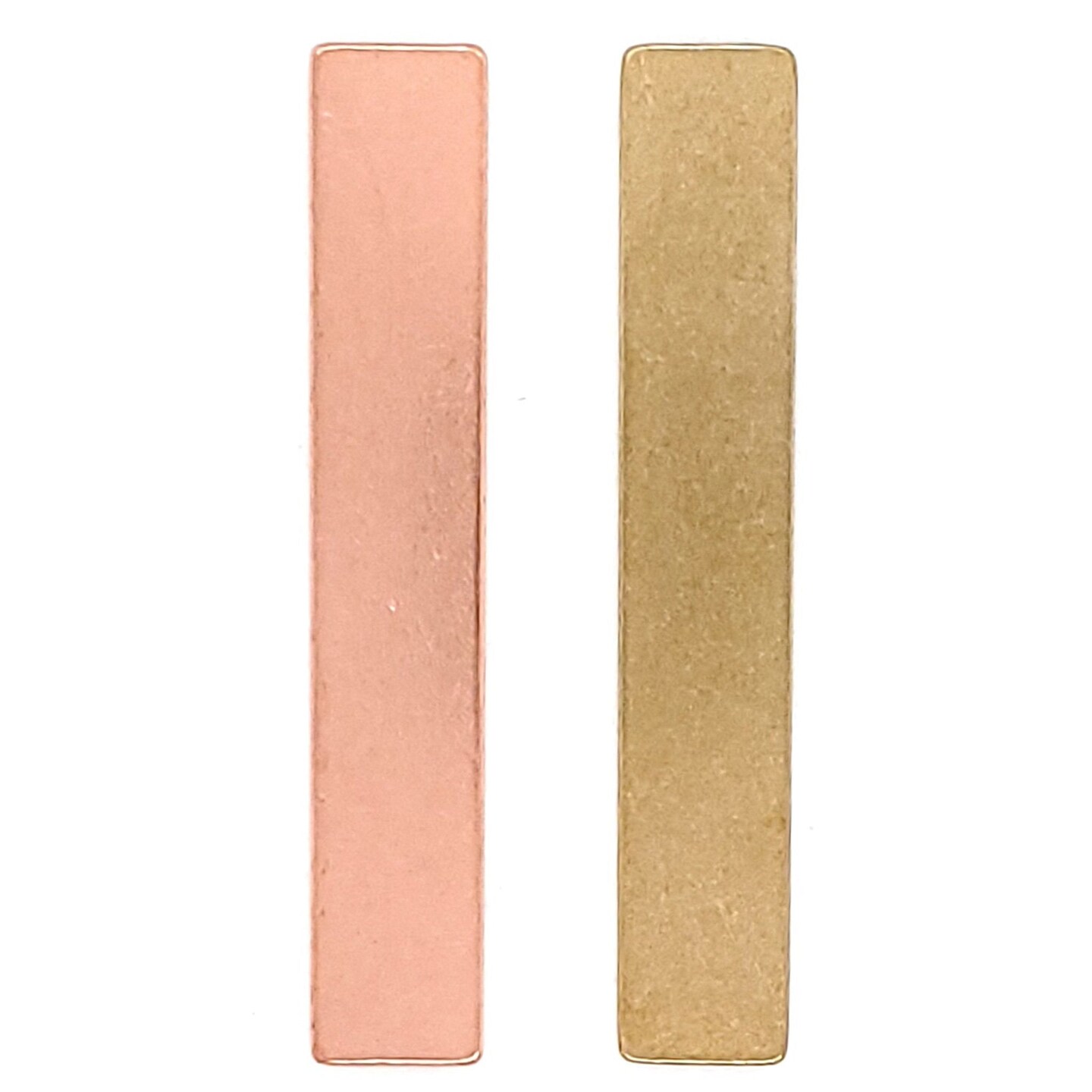 Brass Blank Rectangle Pendant