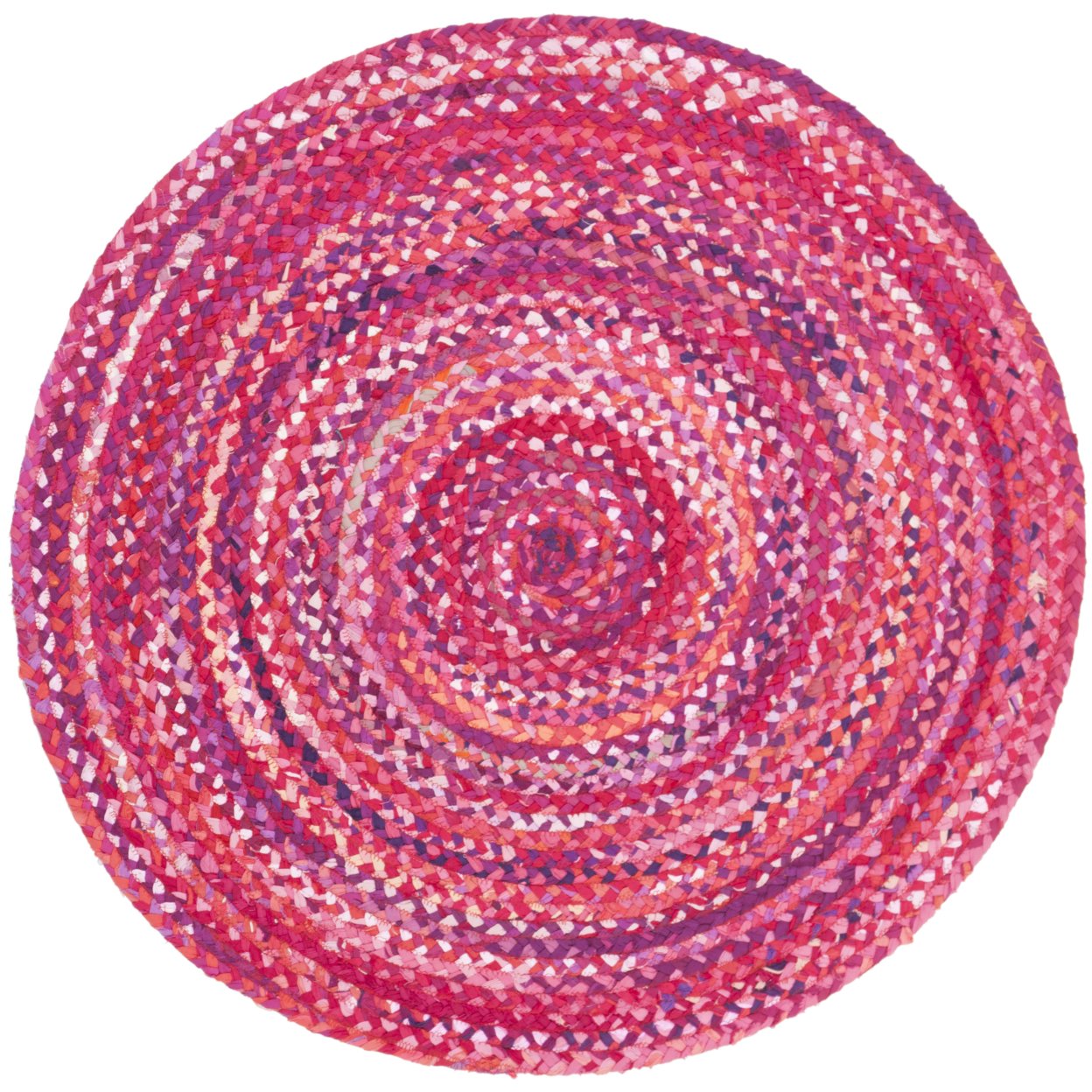 Safavieh Braided Brd452u Handwoven Pink / Fuchsia Rug