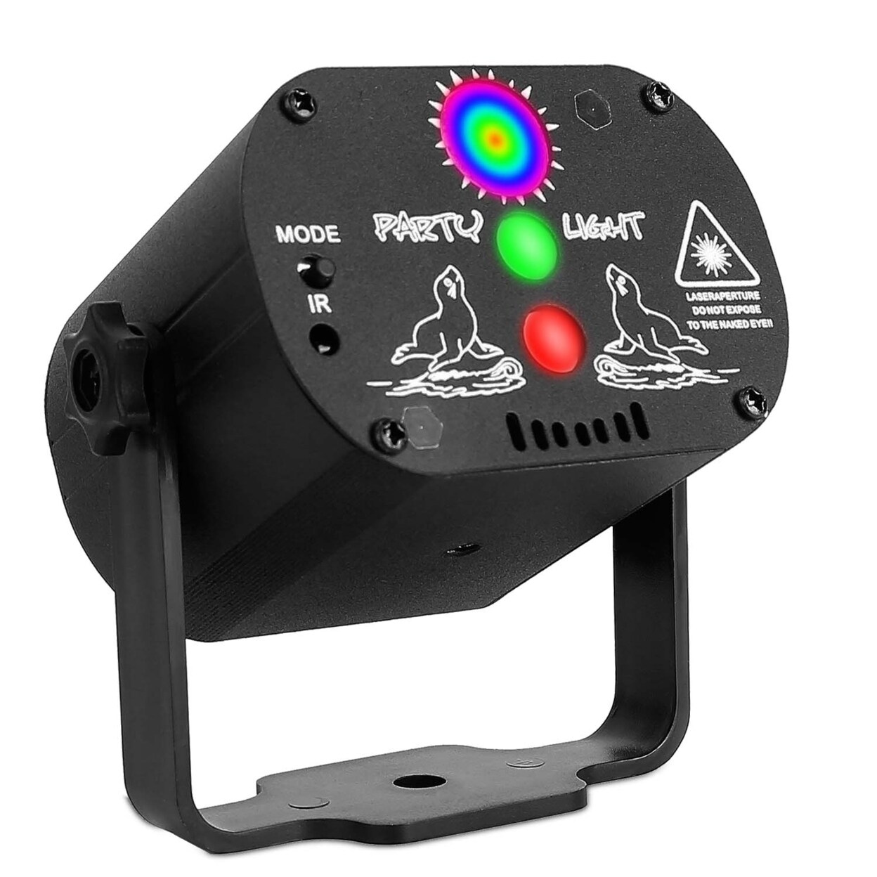 60 Pattern Laser Stage Light Sound Active Time Setting Dj Rgb Disco Projector