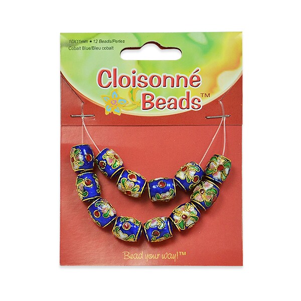 Cloisonne Beads Pack of 12