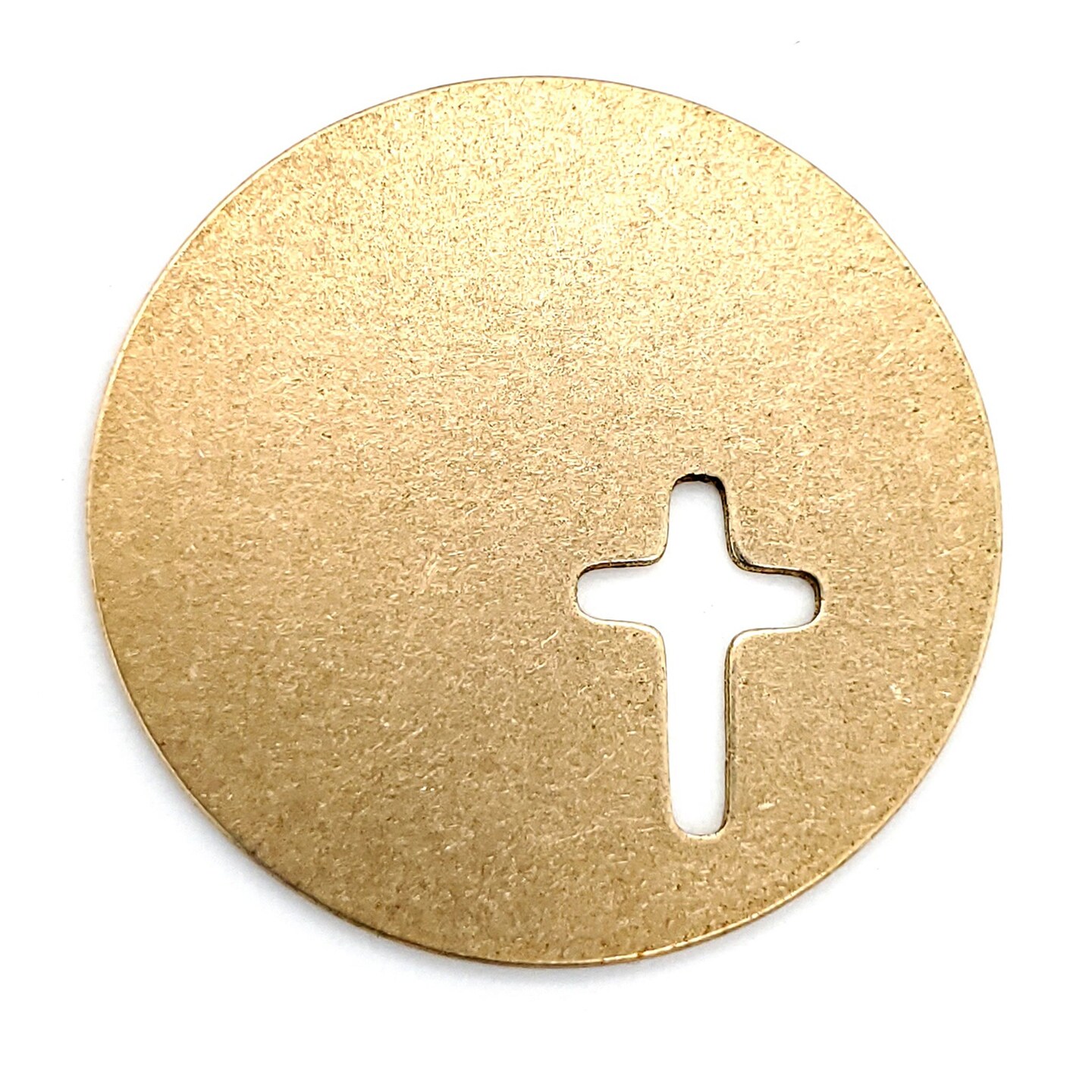 Brass Blank Round Cross Cutout Pendant Michaels