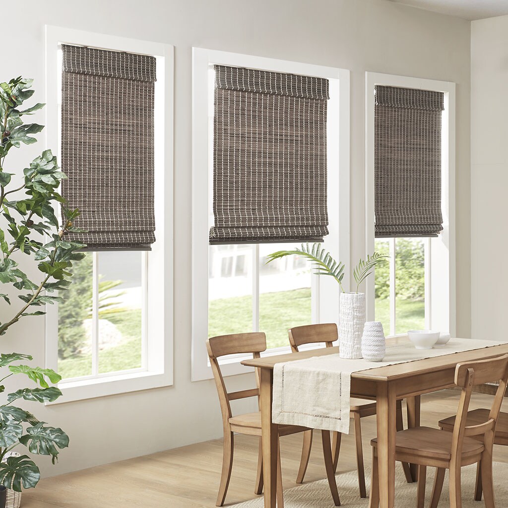 Gracie Mills   Bamboo Light Filtering Roman Shade 64&#x22;L
