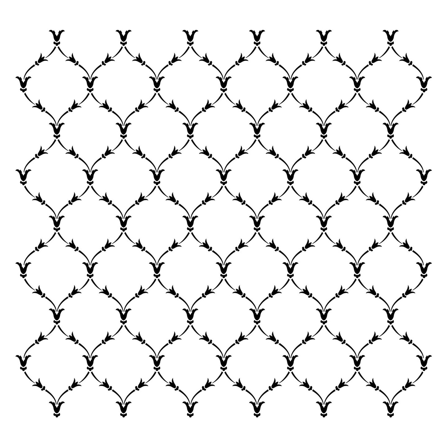 Victoria Scroll All Over Embossing 12 x 12 Stencil | FS126 by Designer Stencils | Pattern Stencils |