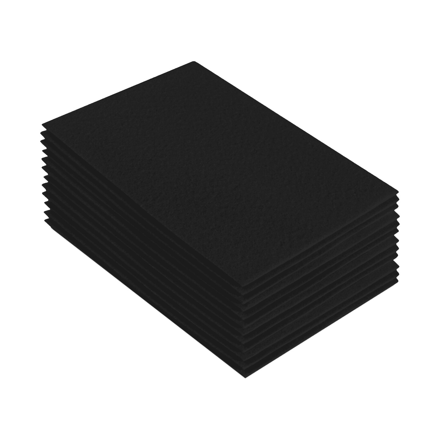 FabricLA Acrylic Felt Sheets for Crafts - Precut 9" X 12" Inches (20 cm X 30 cm) Felt Squares - Use Felt Fabric Craft Sheets for DIY, Hobby, Costume, and Decoration | Black - 12 Pieces