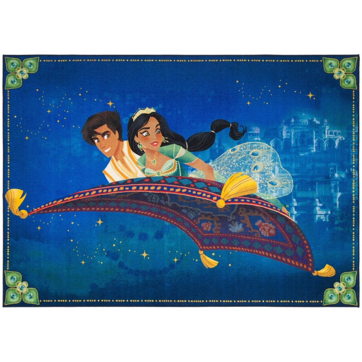 Safavieh Disney Rugs Dsn536M Blue / Green Rug Area Rug Carpet Shag Kids Room