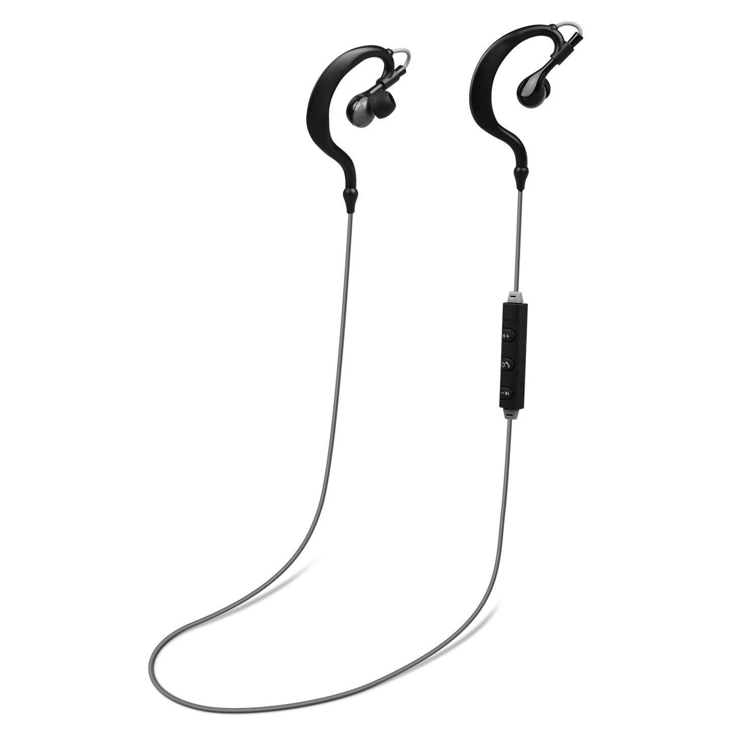 Wireless Sport Headsets V4.1 Sweat-Proof In-Ear Bluetooth Earbuds Black